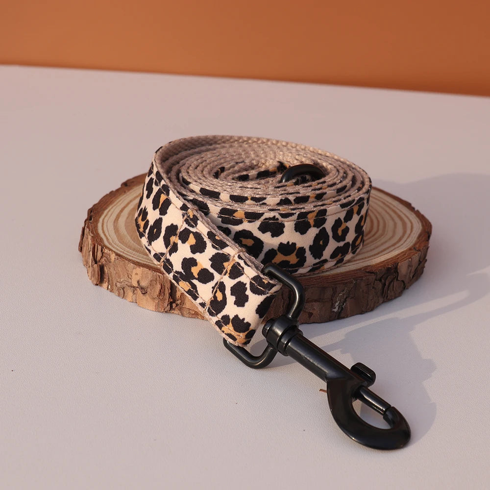 Ensemble collier + laisse chien gravure gratuite, petits, moyens et grands chiens