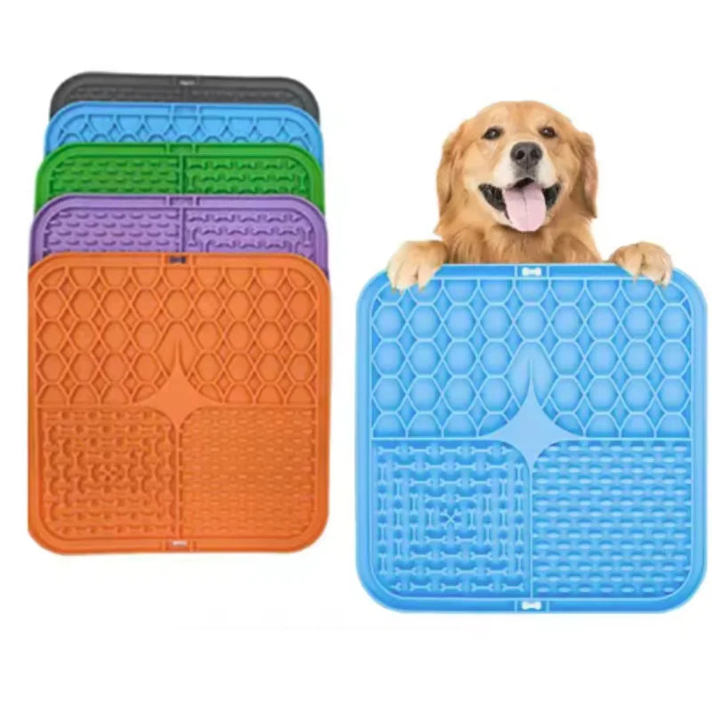 Tapis de Léchage en Silicone pour Chien et Chat - Anti-Stress et Alimentation Lente
