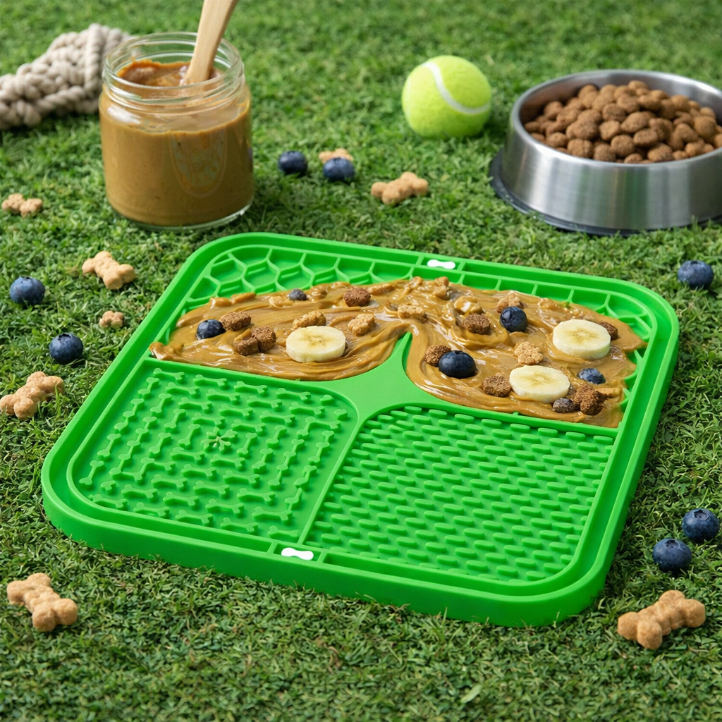 Tapis de Léchage en Silicone pour Chien et Chat - Anti-Stress et Alimentation Lente